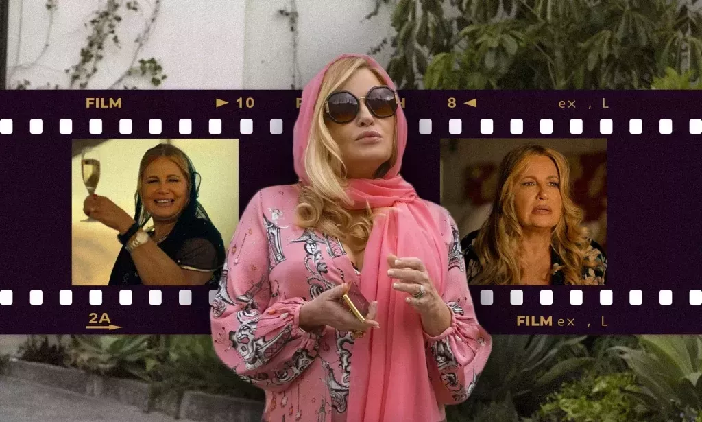 Montage of Jennifer Coolidge in The White Lotus