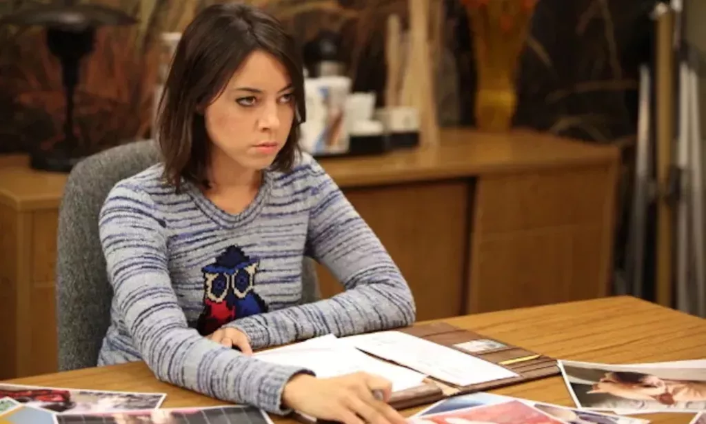 Aubrey Plaza as April Ludgate in Parks and Rec. (NBC)