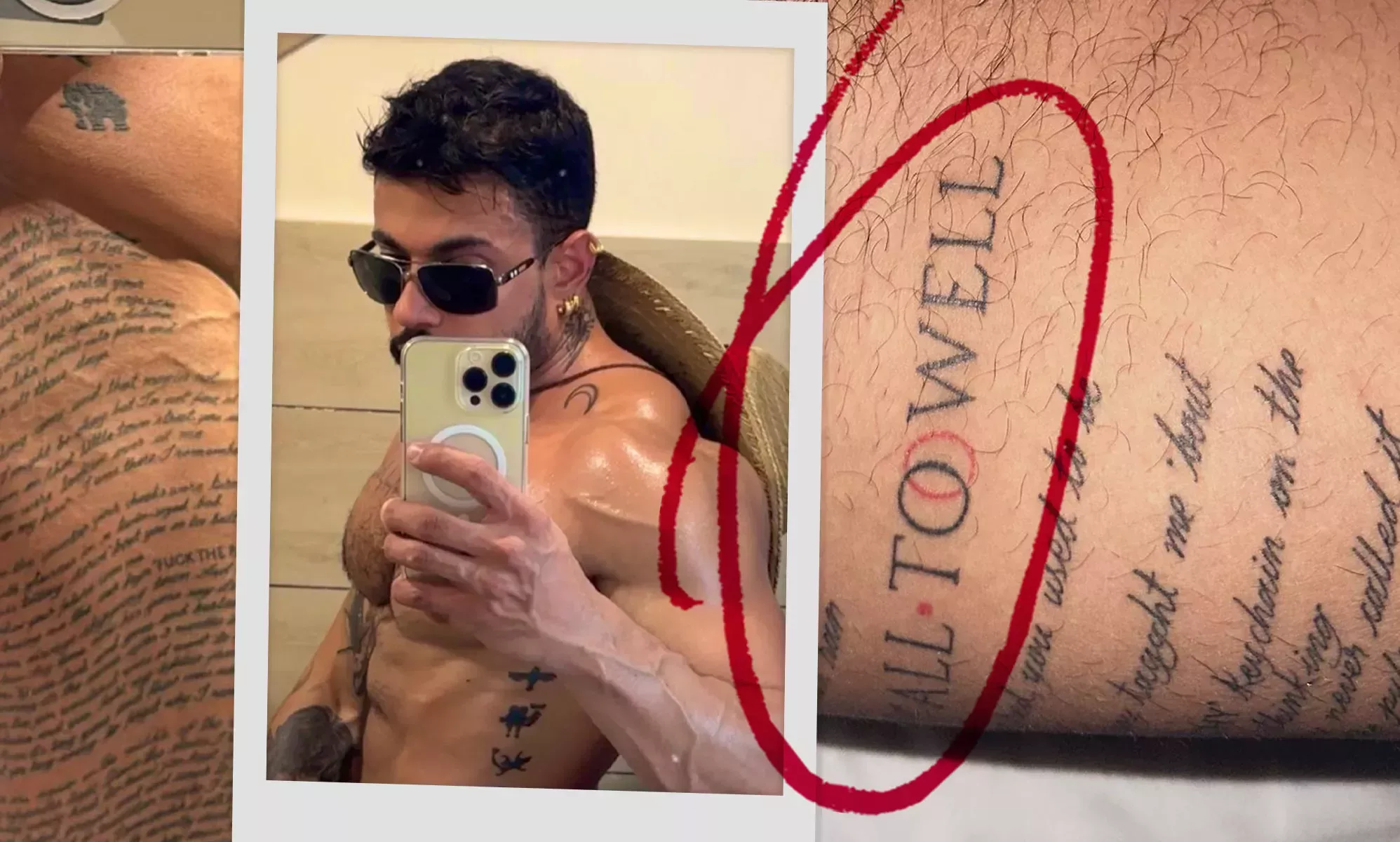 El enorme tatuaje de un gay con la letra de All Too Well de Taylor Swift divide internet
