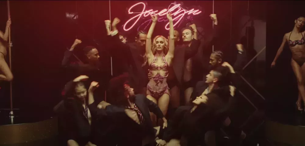 Lily Rose-Depp in 'The Idol' Trailer dancing with an ensemble
