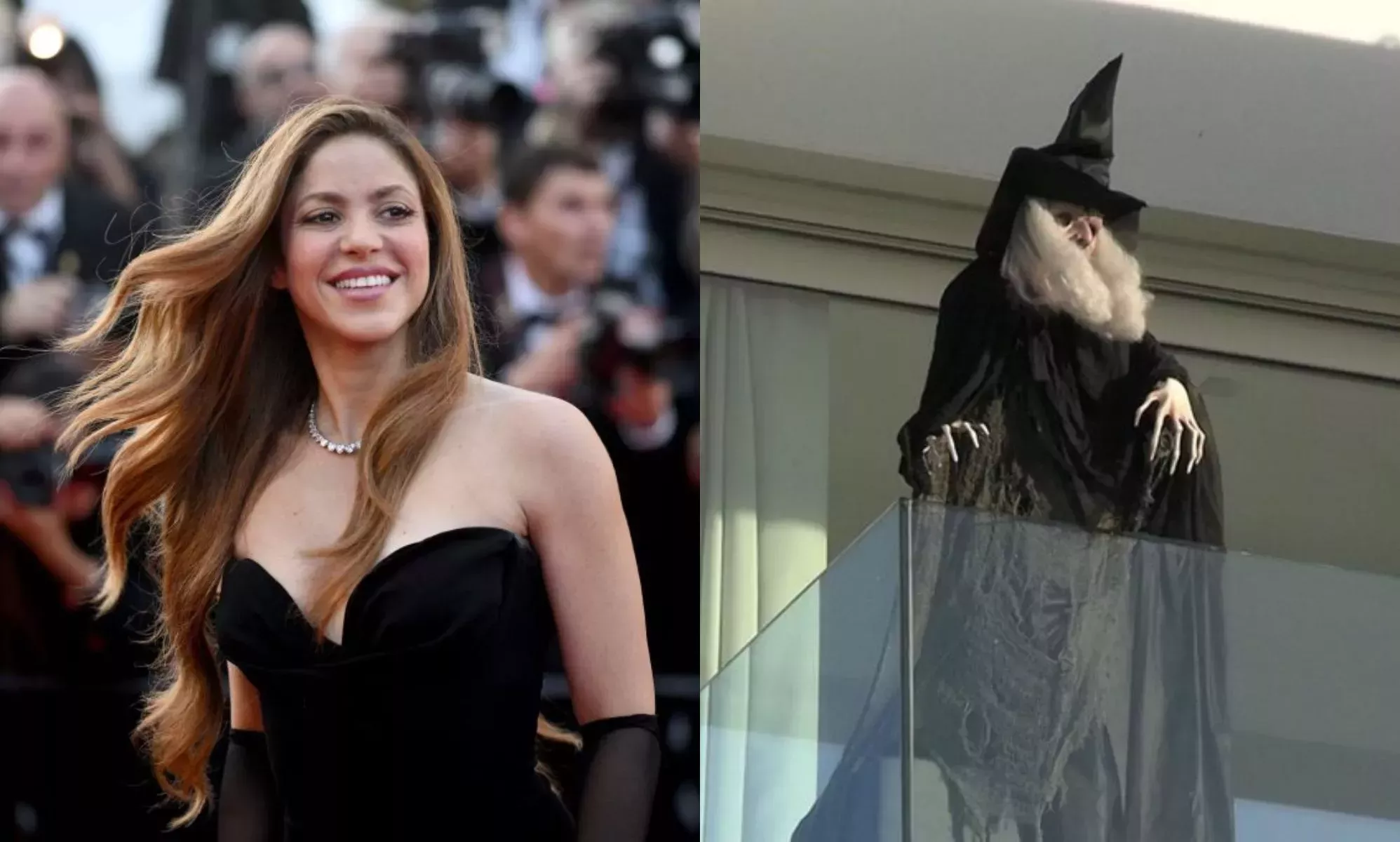 Shakira coloca un maniquí de bruja en el balcón frente a la casa de su ex suegra