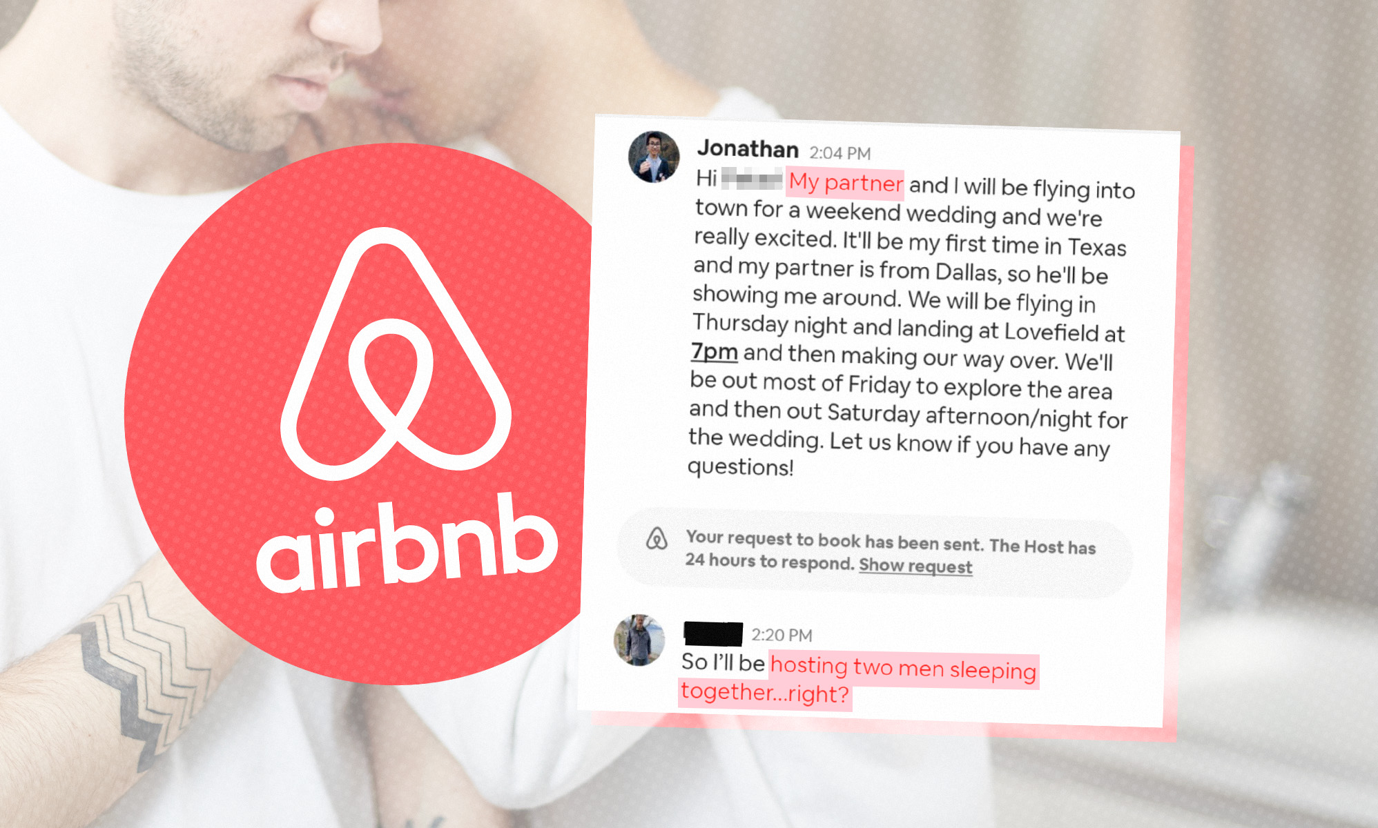 Un anfitrión de Airbnb se niega a que una pareja gay se aloje en su casa