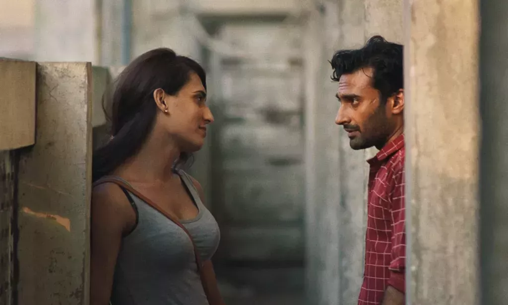 Alina Khan as Biba (L) and Ali Junejo as Haider (R) in Joyland. (Studio Soho)