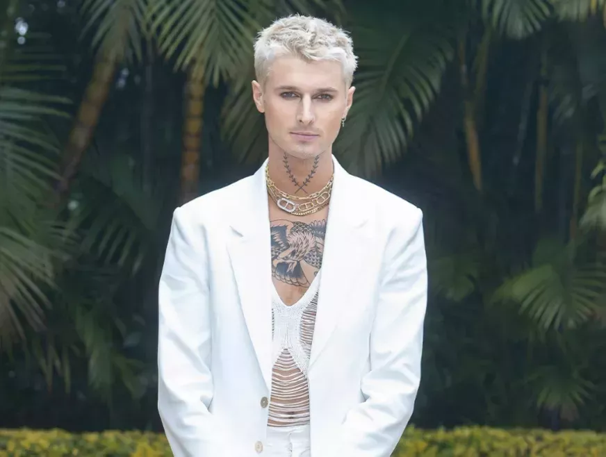 The Bachelor: Australia star Jed McIntosh in white suit