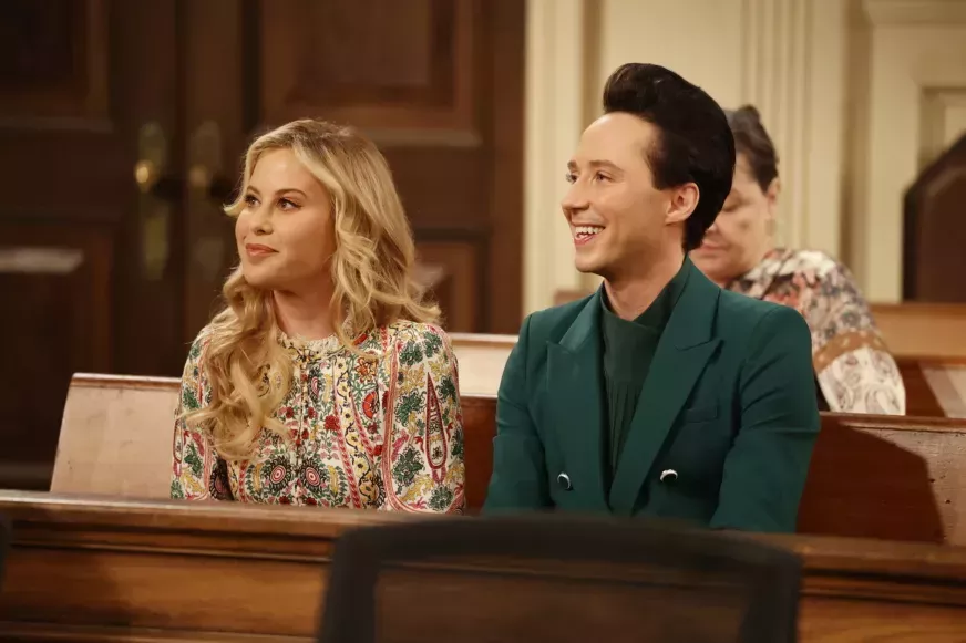 Johnny Weir and Tara Lipinski on 