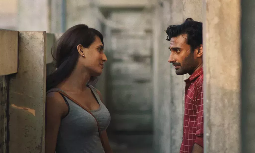 Alina Khan as Biba (L) and Ali Junejo as Haider (R) in Joyland. (Studio Soho)