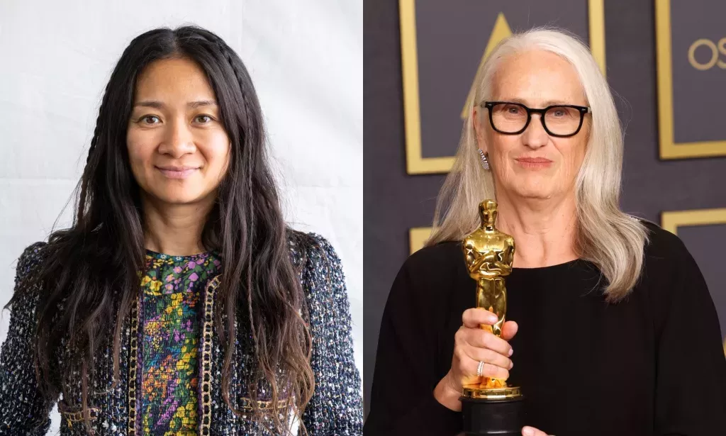 Trailblazing Oscar female director winners Chloe Zhao (L) and Jane Campion (R). (Getty)