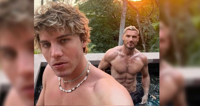 Lukas Gage invita a su novio Chris Appleton a "hornear un pastel"