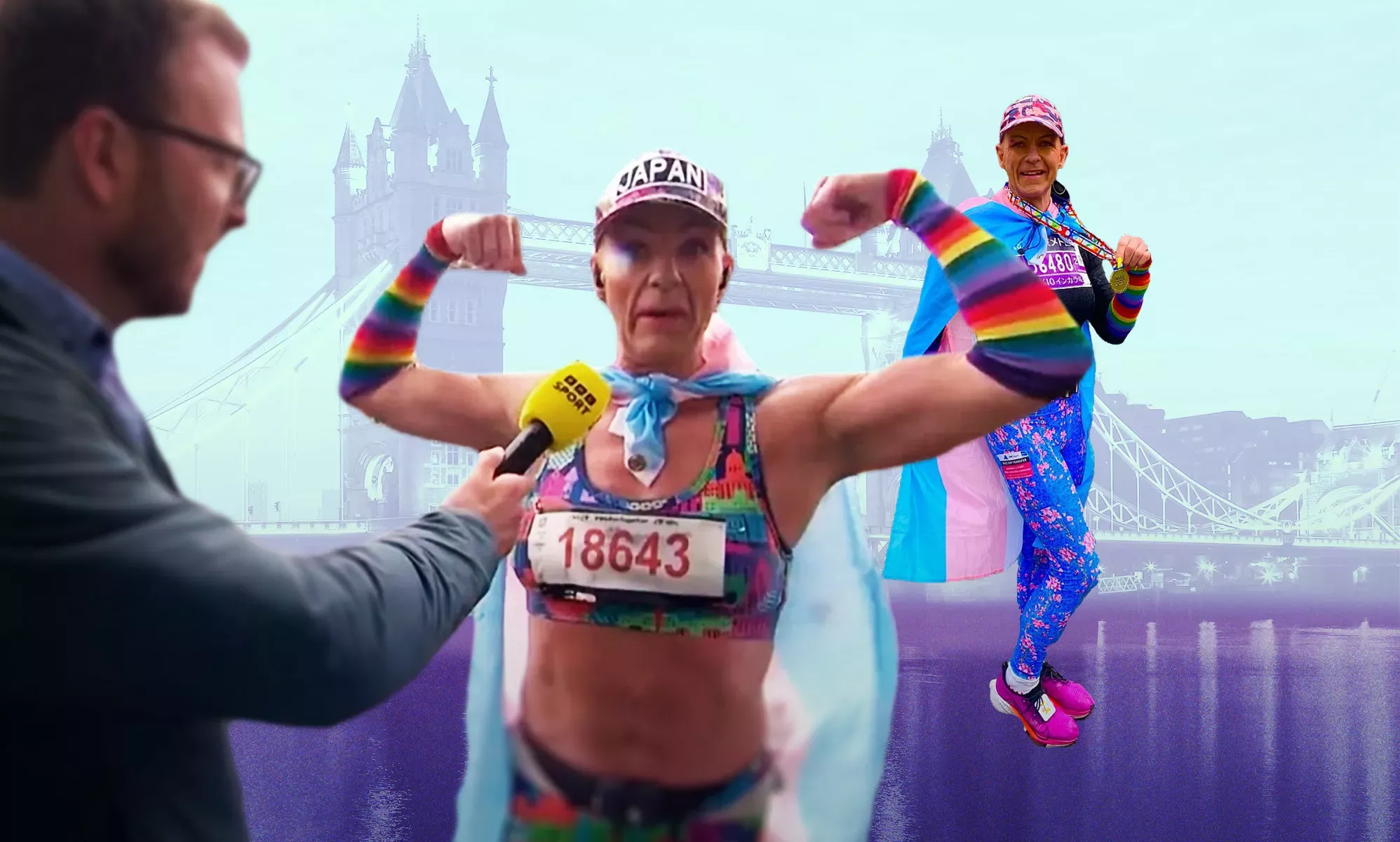 Los fanáticos están furiosos porque una mujer trans corrió en el Maratón de Londres. Llegó en el puesto 6160