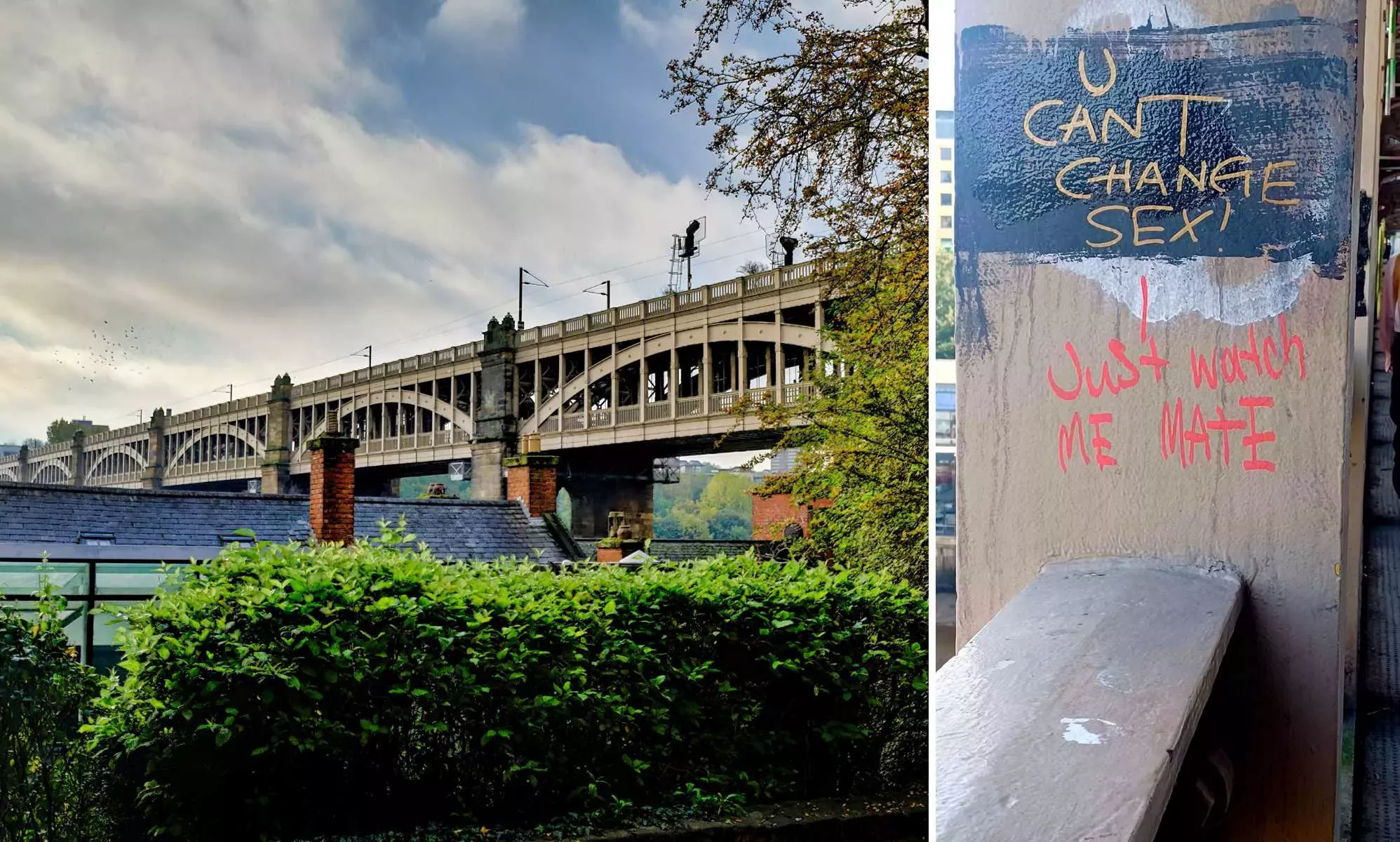 La policía considera delito de odio una pintada transfóbica en una ciudad del Reino Unido