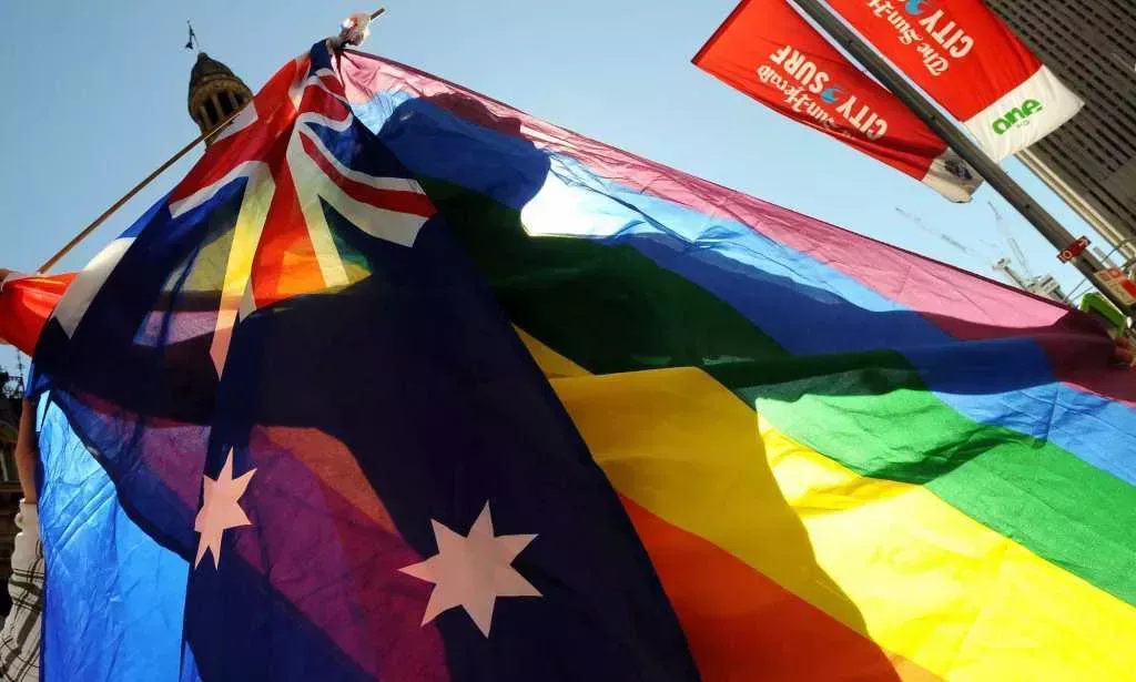 Australian LGBTQ+ flag.