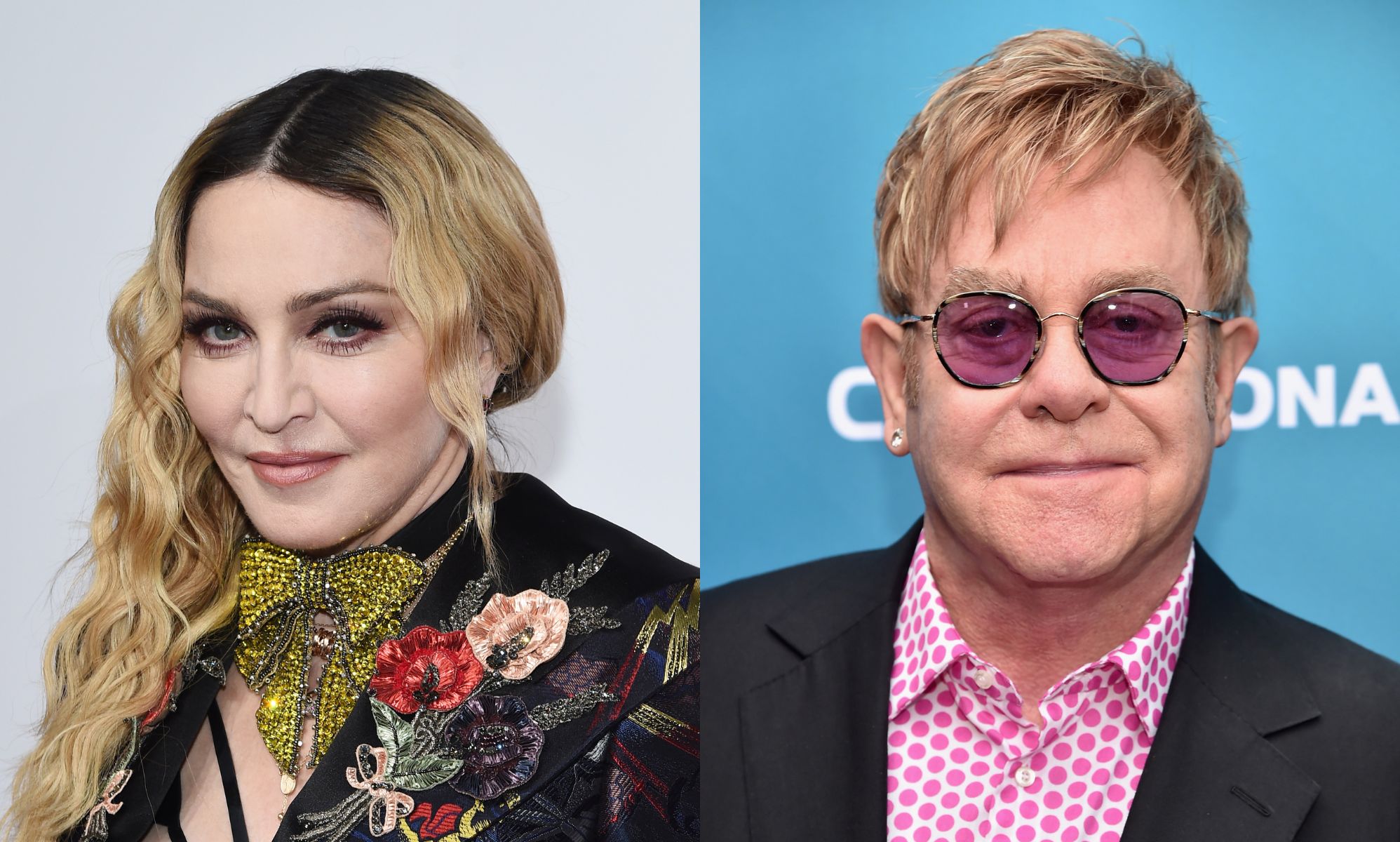 Elton John parece zanjar el mal rollo con Madonna tras el homenaje a las victimas de VIH en su gira