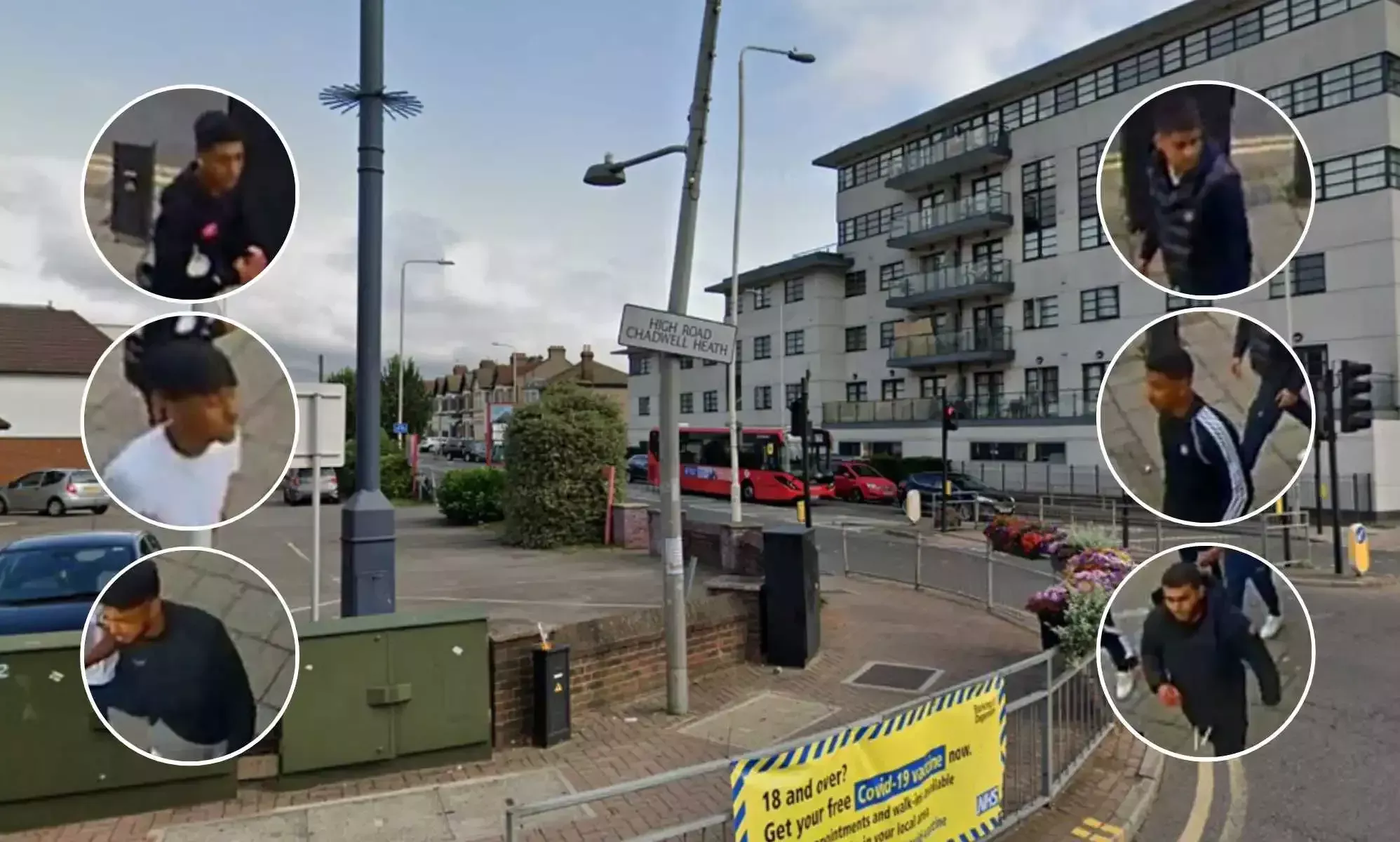 La policía comparte imágenes de seis hombres tras el ataque homófobo a una pareja gay con una plancha