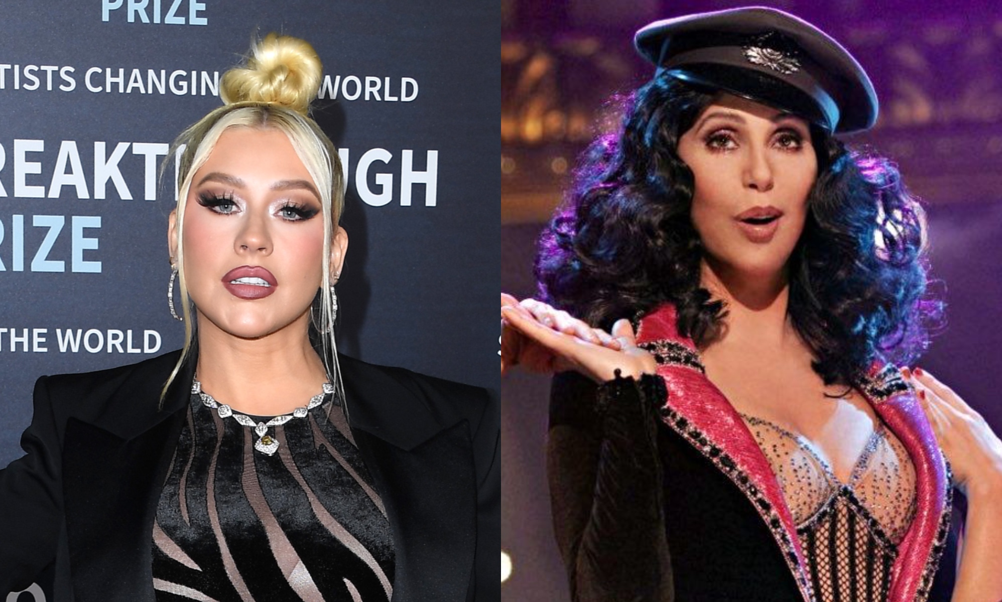 Christina Aguilera se disfraza de Cher en Halloween