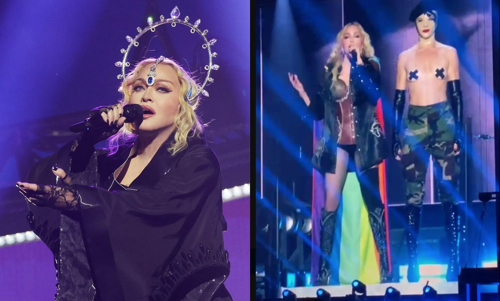 Madonna regaña a Andy Cohen en un concierto en Nueva York