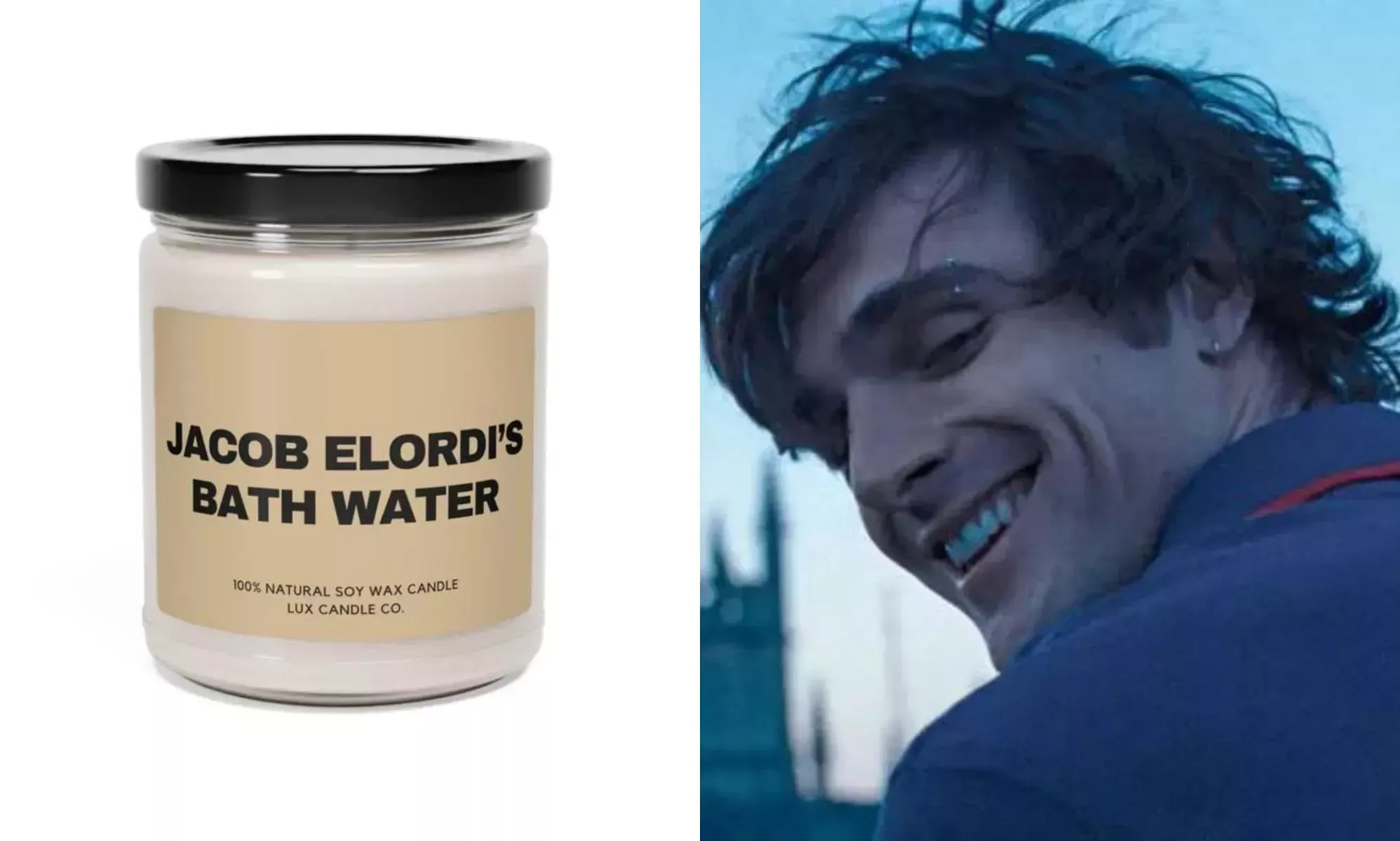 El agua de baño Saltburn de Jacob Elordi es ahora una vela, sí, de verdad