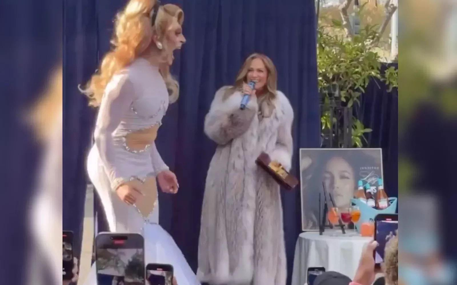 Jennifer Lopez sorprendió a esta drag queen de J-Lo, y la reacción no tuvo precio
