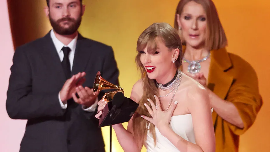 Acusan a Taylor Swift de "desairar" al icono gay Celine Dion en los Grammy 2024