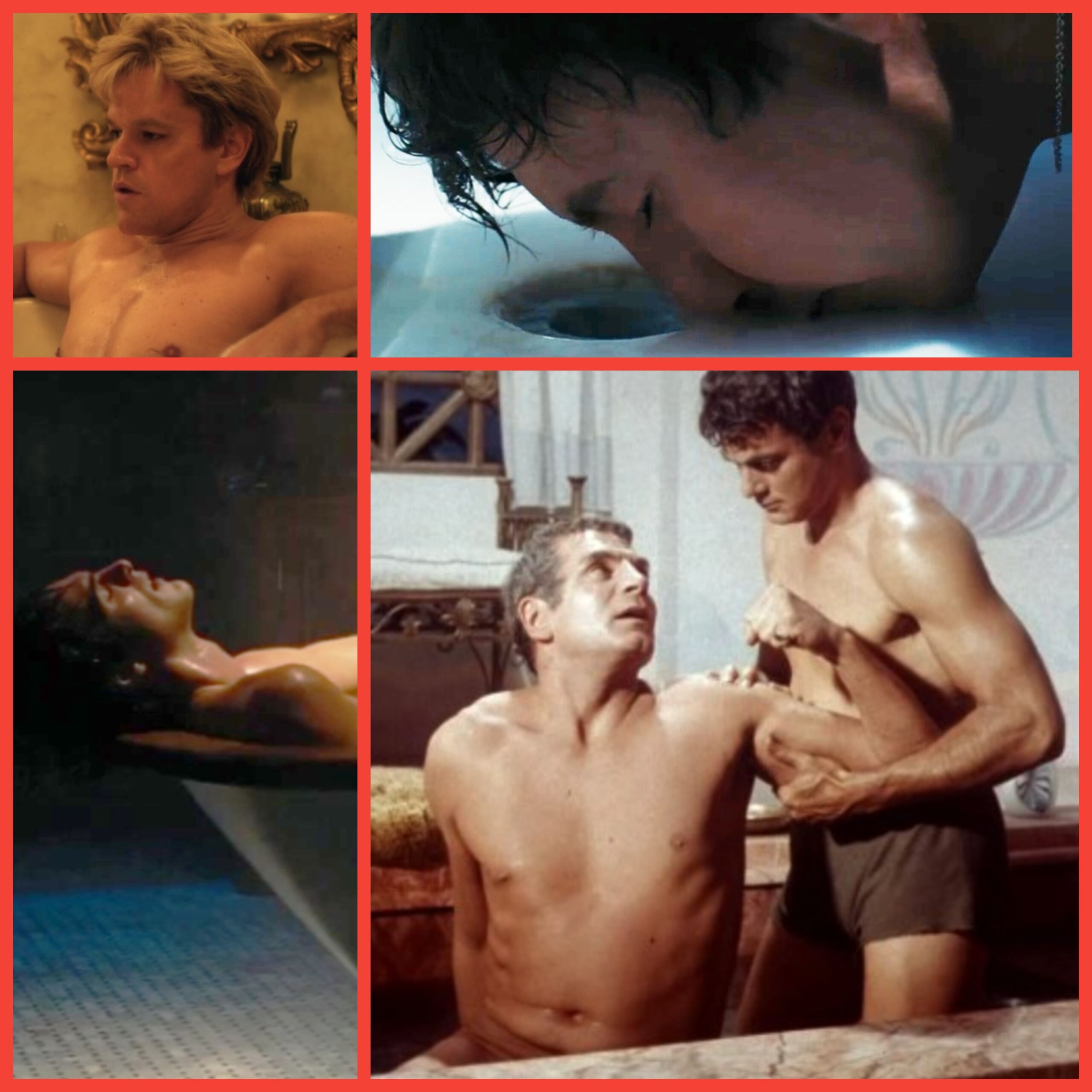 De 'Espartaco' a 'Saltburn': Límpiate con estas 9 escenas homoeróticas en la bañera
