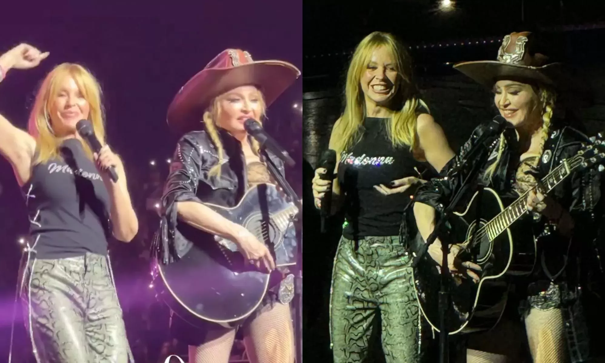 Madonna hace dúo con Kylie Minogue en su gira Celebration Tour, y eso es historia del pop