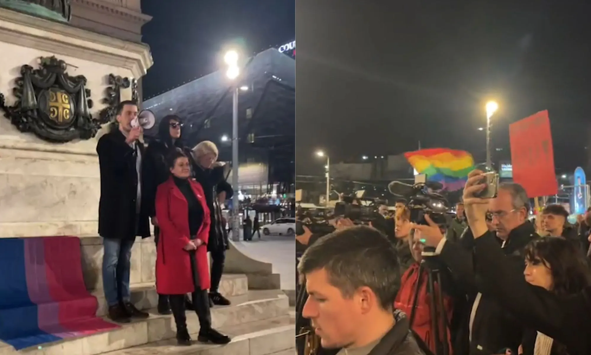 Activistas LGBTQ+ protestan contra la presunta brutalidad policial