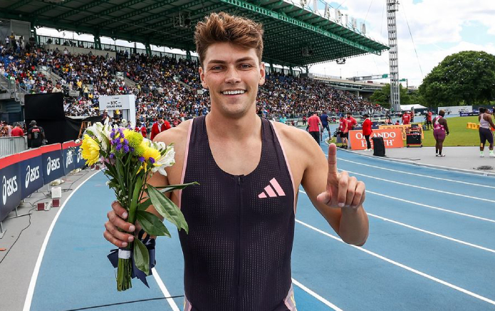 "Me gusta besar a los chicos": La estrella del atletismo y modelo Trey Cunningham se declara gay