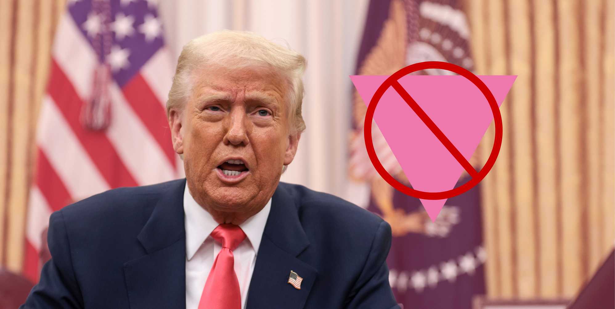Donald Trump vuelve a publicar la insignia nazi ‘Triángulo Rosa’ anti-LGBTQ+