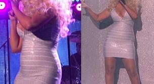 Christina Aguilera se enfunda un ceñidísimo vestido blando en los AMA