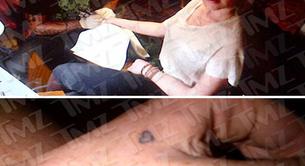 Lindsay Lohan se hace un nuevo tatuaje horroroso en la mano