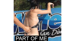 Katy Perry lo enseña casi todo en un parque acuático