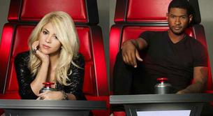 Shakira y Usher en las nuevas fotos oficiales de 'The Voice'
