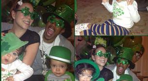 Mariah Carey celebra con sus hijos San Patricio bañada en verde
