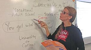 Sonia Monroy da clases en Hollywood