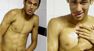 Neymar desnudo, el nuevo jugador del Barça lo da todo