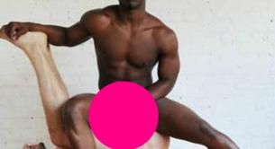 Un artista desnudo contra el racismo de la mujer de Abramovich