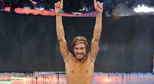 Abraham desnudo tras ganar 'Supervivientes 2014'