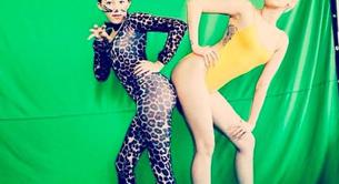 Miley Cyrus y su hermana Noah graban juntas entre sus conciertos en España