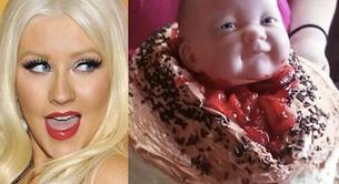Christina Aguilera celebra su baby shower con una tarta de una vagina dando a luz
