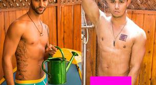 Hombres desnudos, mojados y enrollándose en 'Rain' de Andrew Christian