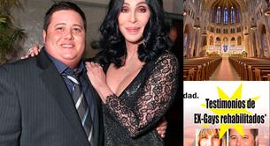 Chaz Bono, hijo transexual de Cher, imagen de un seminario homófobo de la iglesia