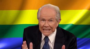 El pastor homófobo Pat Robertson compara el matrimonio gay con un matrimonio entre perros y hombres