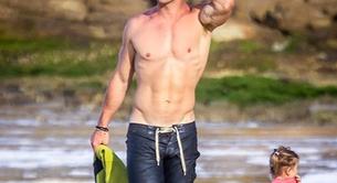 Chris Hemsworth saca músculo en sus vacaciones en Australia