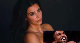 Kanye West tuitea varias fotos de su mujer Kim Kardashian desnuda