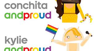Kylie, Conchita Wurst y más famosos en la campaña "And Proud" de Android