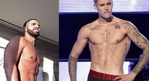 Justin Bieber se excita con una foto sin camiseta de Drake