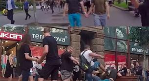 El vídeo de dos chicos paseando cogidos de la mano en Ucrania