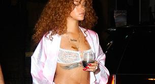 Rihanna va en pijama al estudio de grabación