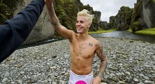 Las calientes transparencias de Justin Bieber