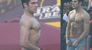 Zac Efron se toca el paquete mientras rueda 'Bad Neighbours 2'