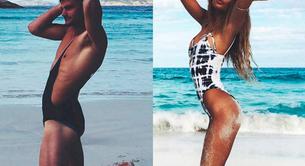 Hombres en bikini parodiando a sus novias, la última moda